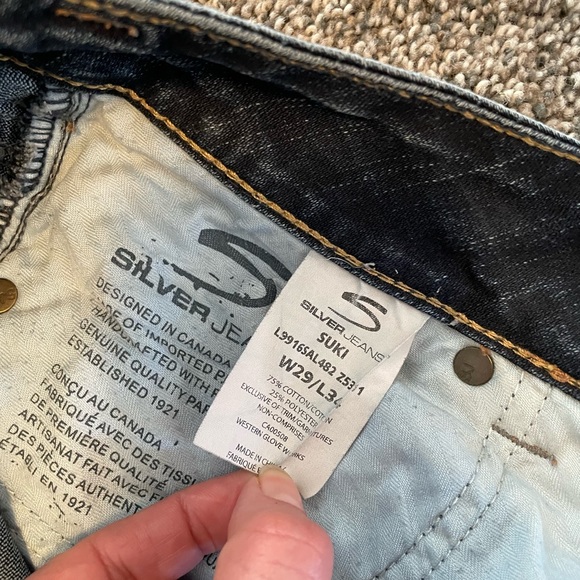 Silver Jeans - Suki Size W29/L34 - Picture 3 of 3